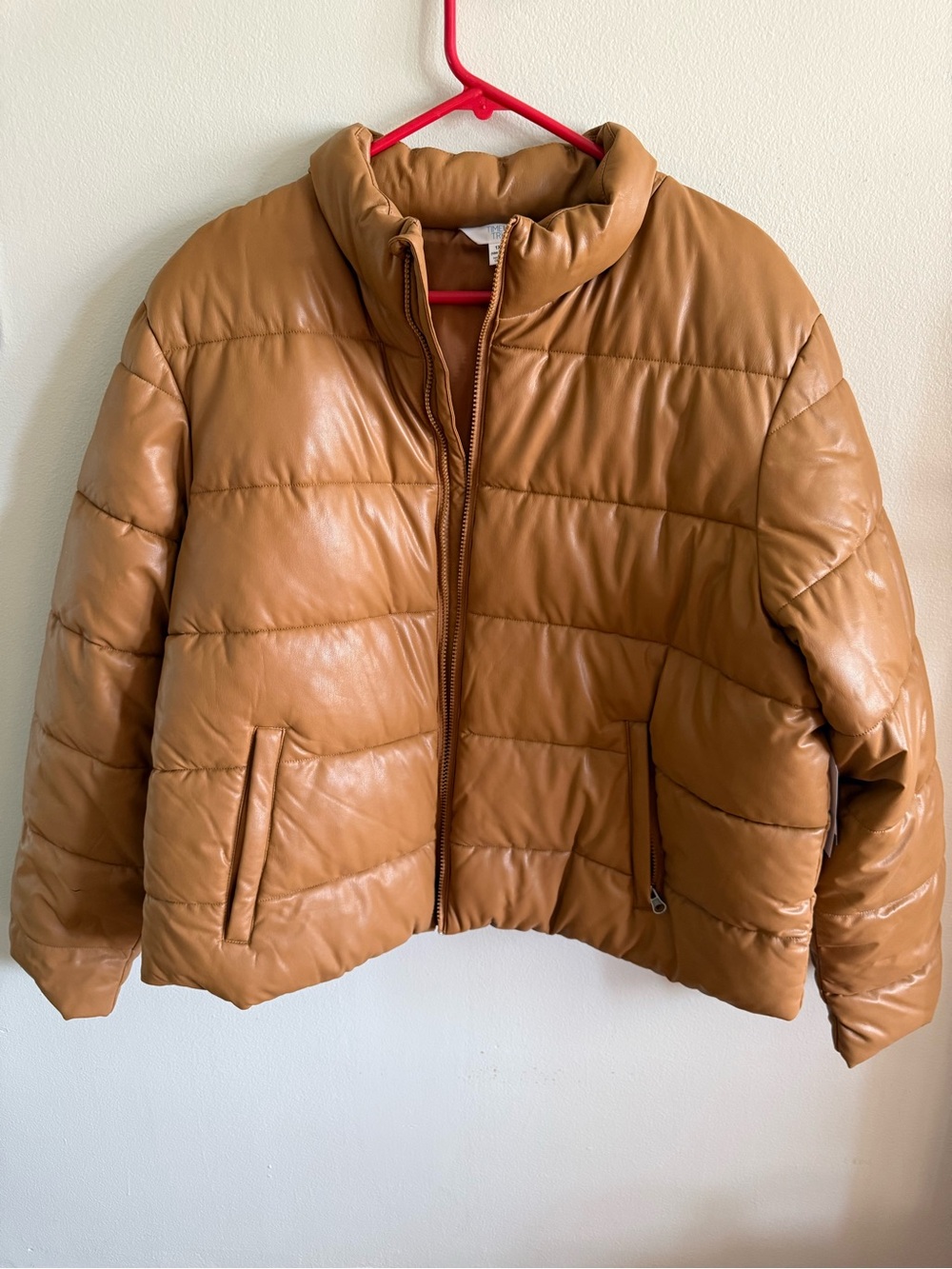 NWT Time and Tru Cognac Plus Size Puffer Jacket - Size 1X